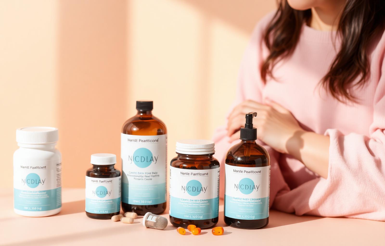 Mom and baby healthcare promotional banner